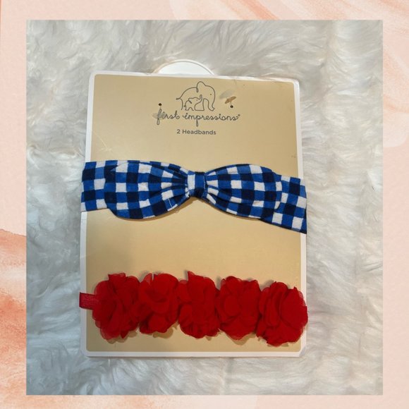 Infant Set Of 2 Elastic Headbands - Picture 3 of 4